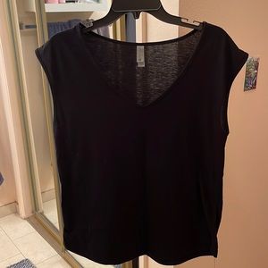 Black Cap Sleeve Tee